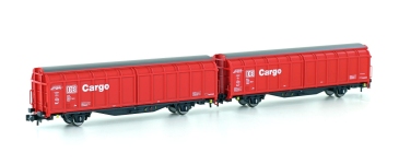 Hobbytrain H24651 - N - 2-tlg. Set Schiebewandwagen, DB Cargo, Ep. V